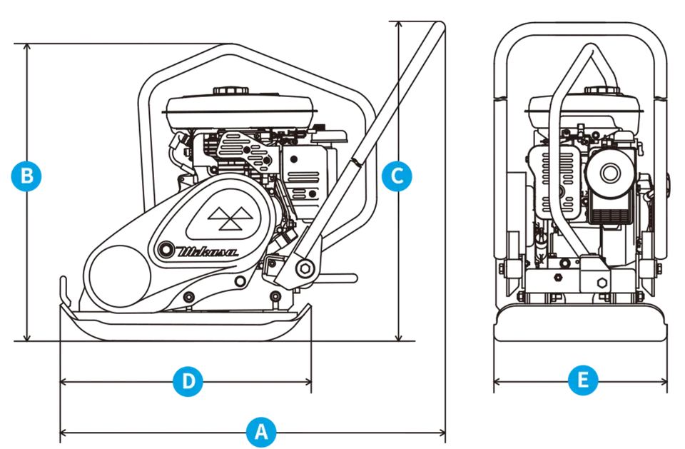 Afmetingen Mikasa trilplaat MVC 40H